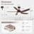 54" Ceiling Fans With Lights, Modern Ceiling Fan With Remote, Farmhouse Indoor Ceiling Fan With Blades, Quiet & Strong Motor With Bright LED Light-565914125-565914610