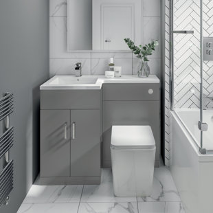 L Shape 105mm Combined Vanity Unit