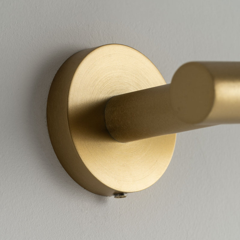 23.62in Wall Mounted Single Towel Bar, Brushed Gold