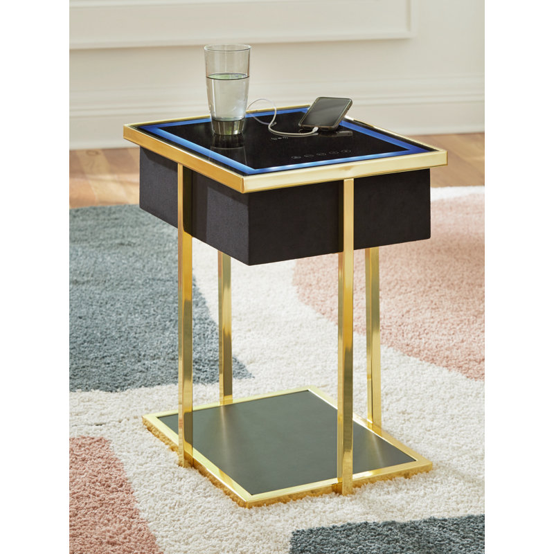 Table d'appoint avec haut-parleur Carina