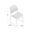 Chaise empilable ultra compacte de 880 lb avec structure en métal Gaea-1612253020-1612253022