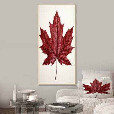 Red Maple Leaf Beauty II - Tree Maple Wall Art