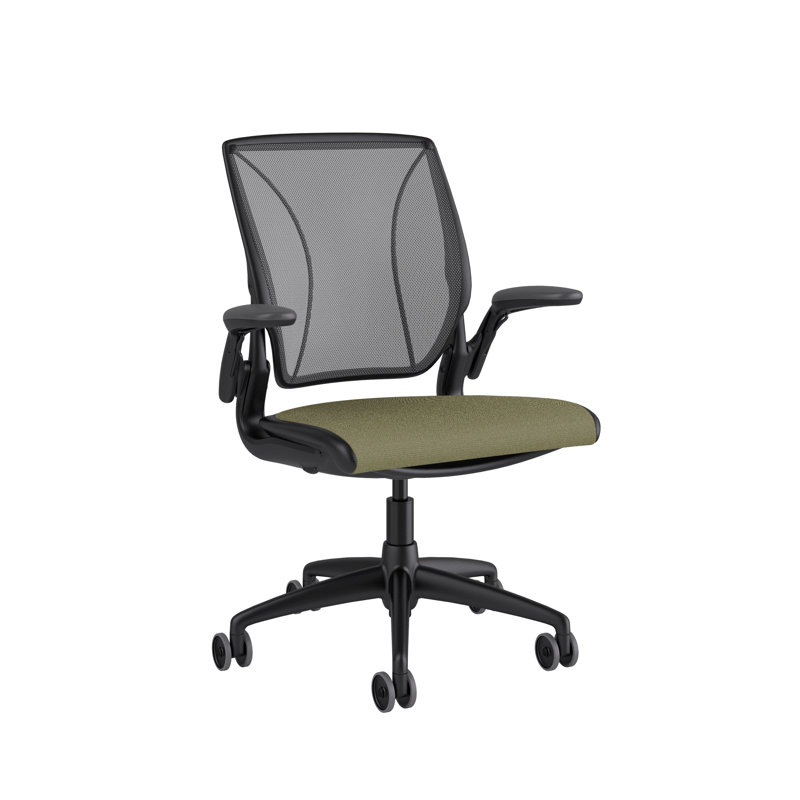 Diffrient World Wool Task Chair, Black, Catena/Caraway, Corde/Black