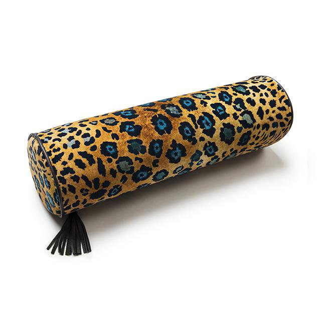 Ardmore Velvet Bolster Pillow, Midnight