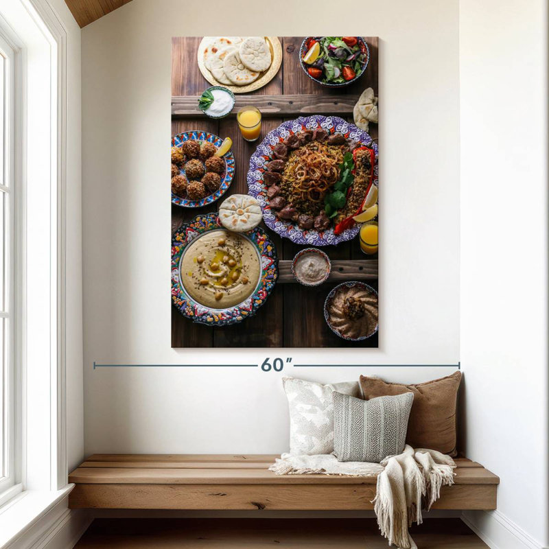 Yarlin Middle Eastern Meze, 51" H x 34" W