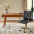 Ensemble de bureau de bureau moderne en similicuir 2 pièces Lundgren