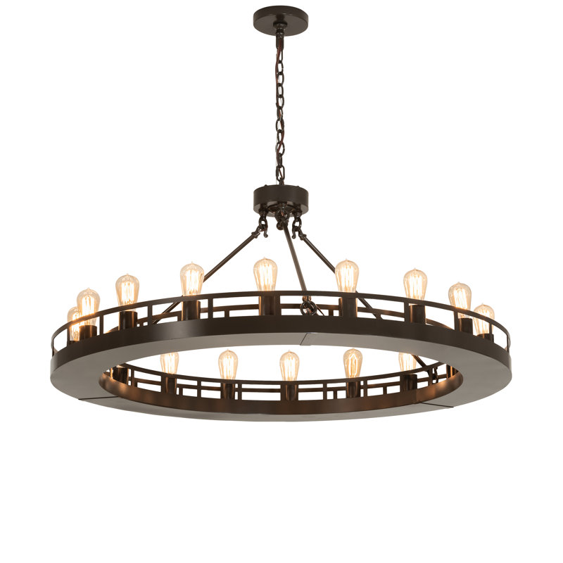 Lustre 18 lumières 48 "de large Barbury