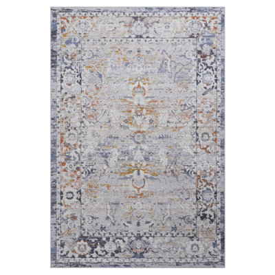 Loom & Collection 6X9 Area Rug, /Grey, Alluring Style For Home, Stain , Non-Shedding, Pet , Living, Bedroom, Dining, Office Rug 6X9, Traditional Look All Rooms, Approved,