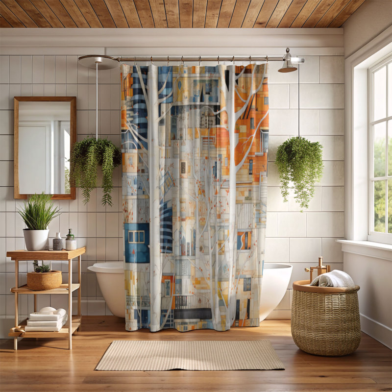 Rideau de douche Imeldo, H 74 po x l 71 po