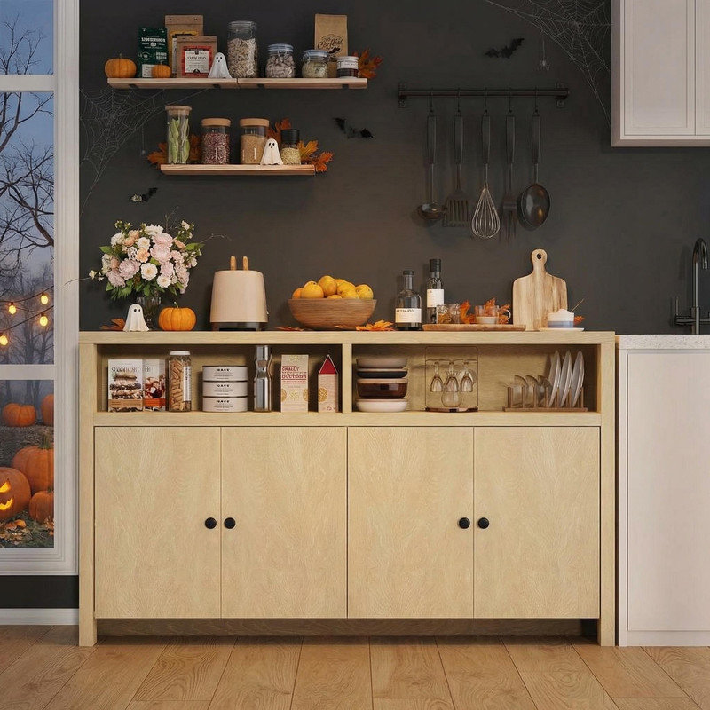 140cm Sideboard, Tan