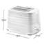 Harmony 2 Slice Toaster - Black-73495324