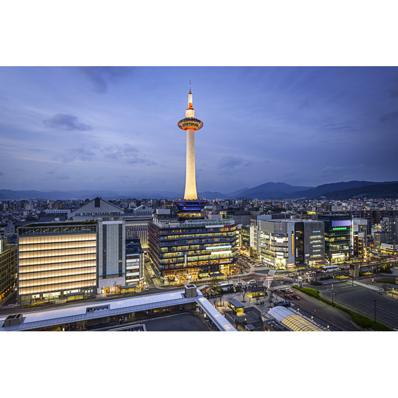 Kyoto Skyline by SeanPavonePhoto - Wrapped Canvas Print, 30cm H x 46cm W