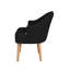 50cm H Polyester Blend Upholstered Slat Back Armchair-869034166