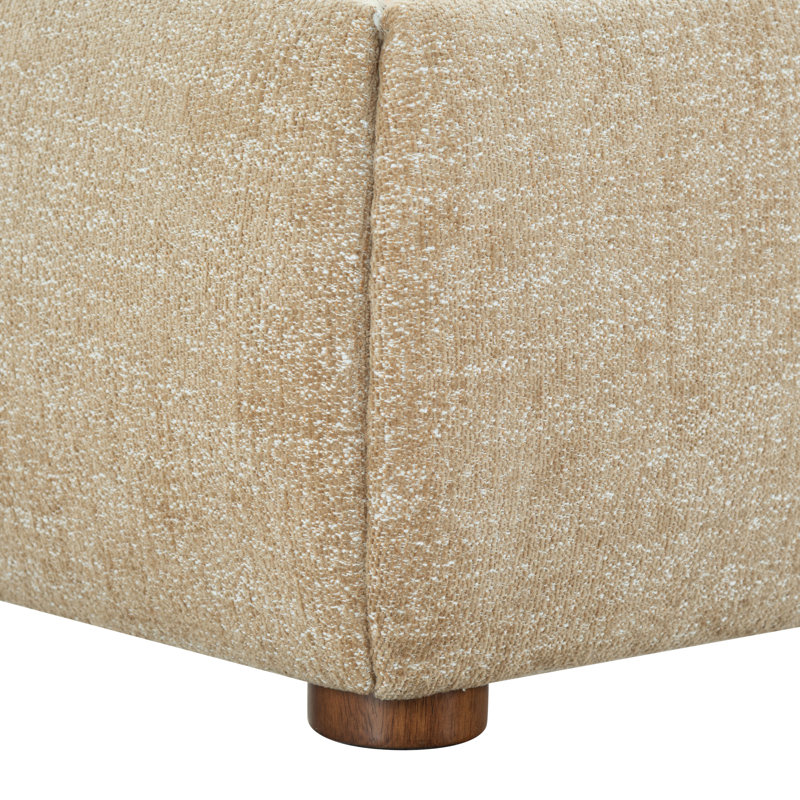 Callahan Upholstered Bed, King, Light Brown Chenille