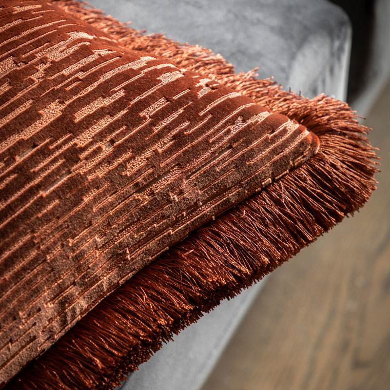 Velvet Cushion, Terracotta