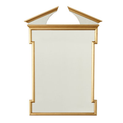 Broken Pediment Mirror-Gold Leaf