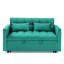 Lit pliable de 54,33 pouces en 3 longueurs, lit escamotable à dossier réglable en velours. Style moderne. Repose-pieds confortable. Réglages. Tissu doux et pieds en plastique. 2 coussins. Le look préféré du salon. Surpiqûres.