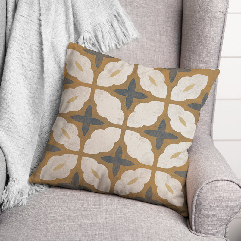  Medallion Square Pillow Cover & Insert