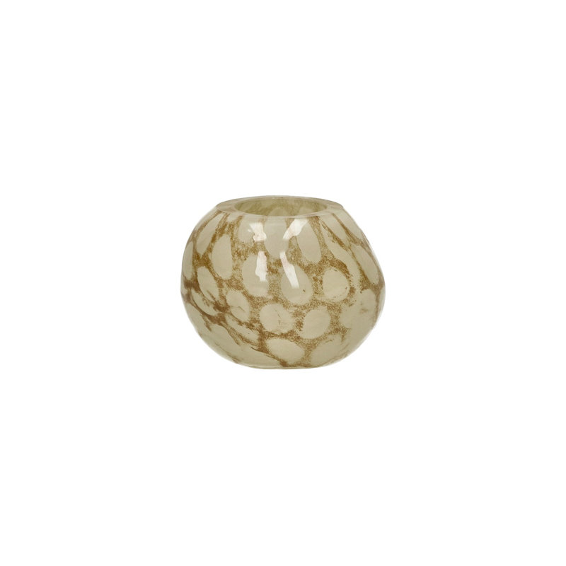 Vase en verre brun 4 po Alexes, Brun
