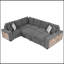 Canapé modulaire confortable en forme de U avec fonctions polyvalentes pour le salon