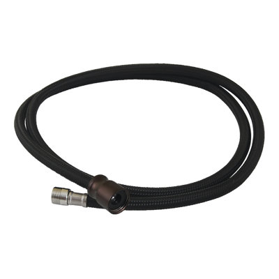 Kingston Brass LSSPRHOSE598C 59-Inch Black Nylon Hose For Pull-Out Kitchen Faucet, Brushed Nickel