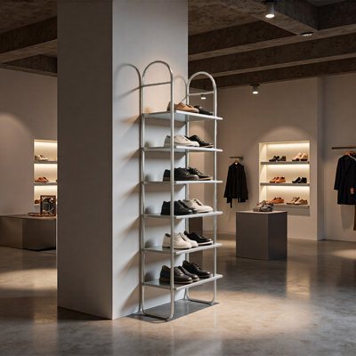 Silver Iron Display Shelf