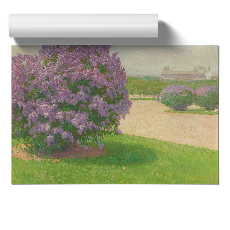 Heros Square With Lilacs by Carl Moll - No Frame Painting, 21cm H x 30cm W x 0.1cm D