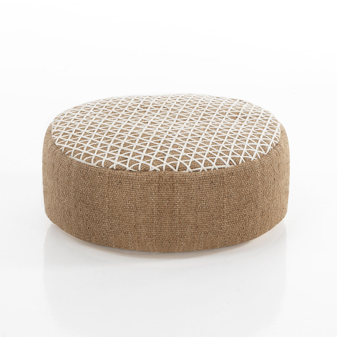 45,1 cm getufteter Pouf Wong mit Karomuster