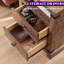 Table de chevet 18 po avec station de charge et 2 tiroirs-439874837