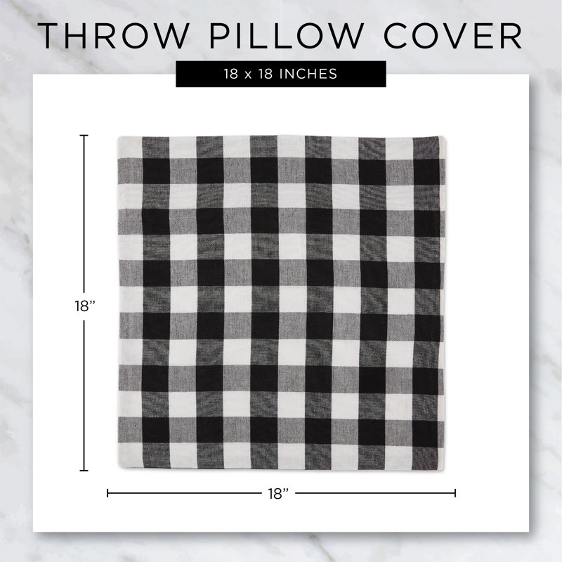 Cotton Outdoor Reversible Pillow Cover, Blue