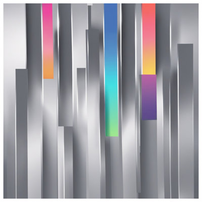 Vertical Gradient Bars Comforter