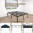 18" Metal Bed Frame, Queen No Box Spring Needed, Slots for Headboard Attachment, No Noise-1325086715-1313970049