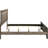 Eastern King Washed Taupe Panel Bed With Stylish Slatted Design, Soft Neutral Tone For Bedroom Decor, Structured Headboard And Offering Rustic Sturdiness Modern Elegance, Good Ventilation Slats,