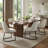 Boucle Fabric Full Back Side Chair in White