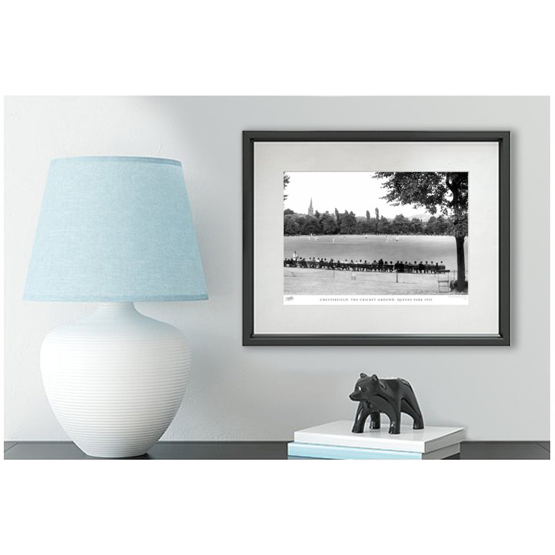 Chesterfield, The Cricket Ground, Queens Park 1952 - Single Picture Frame Print, 45cm H x 60cm W x 2.3cm D