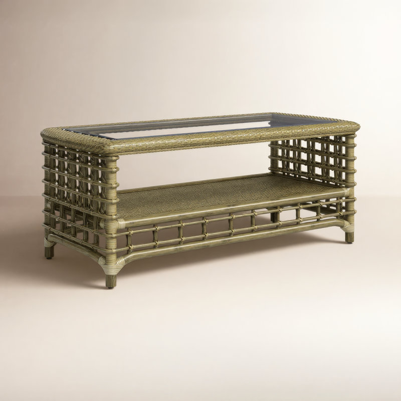 Luca Single Coffee Table, Brass