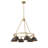 Felda 6 - Light Steel Dimmable Cone Chandelier-99998916-99998911