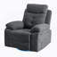 Fauteuil oscillant inclinable électrique avec haut-parleur Bluetooth Pivot de 270 degrés avec bras lumineux à DEL avec poches de rangement USB + port de charge de type C Repose-pieds escamotable à dossier réglable DG