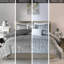 Édredon moderne double / grand gris avec imprimé métallique argenté et montagne-129906204-129906207