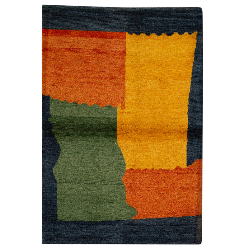 Tapis multicolore de haute qualité noué à la main
