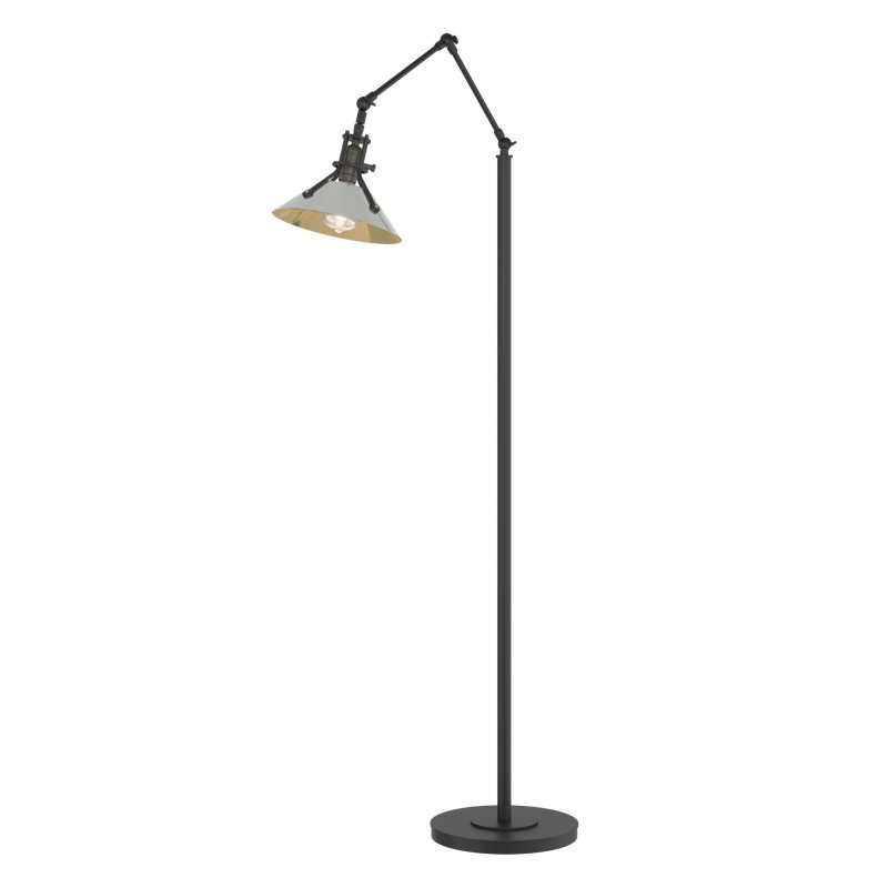 Henry 60.8" Task Floor Lamp, Black, Sterling