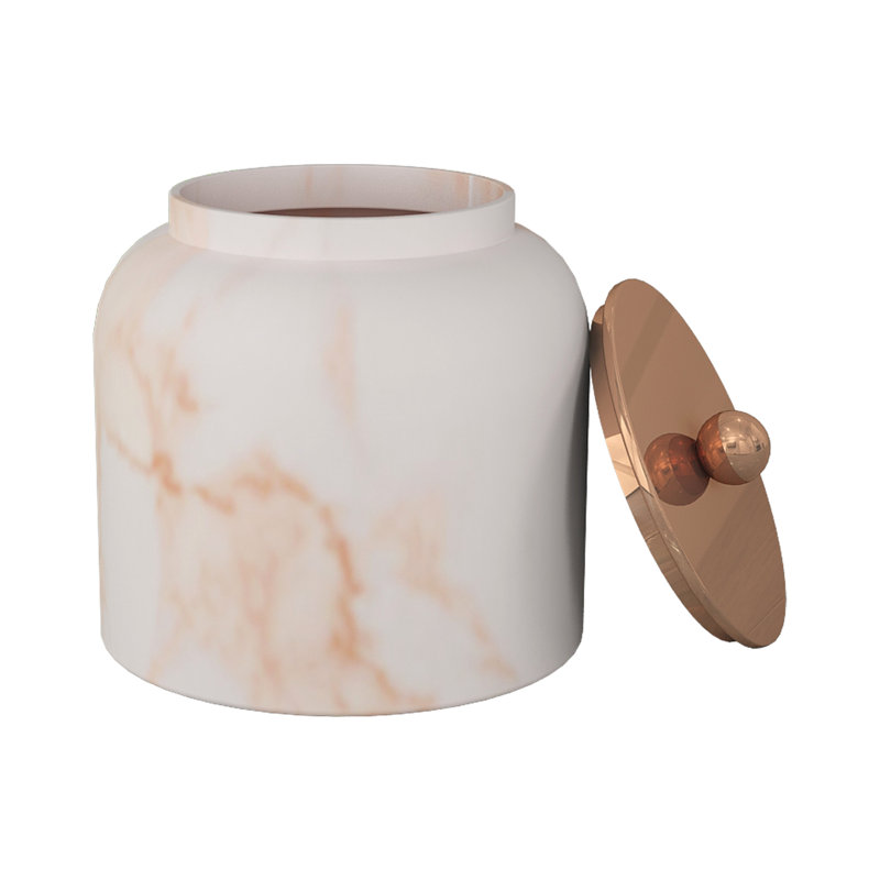 Misty Bathroom Storage Container, Ivory