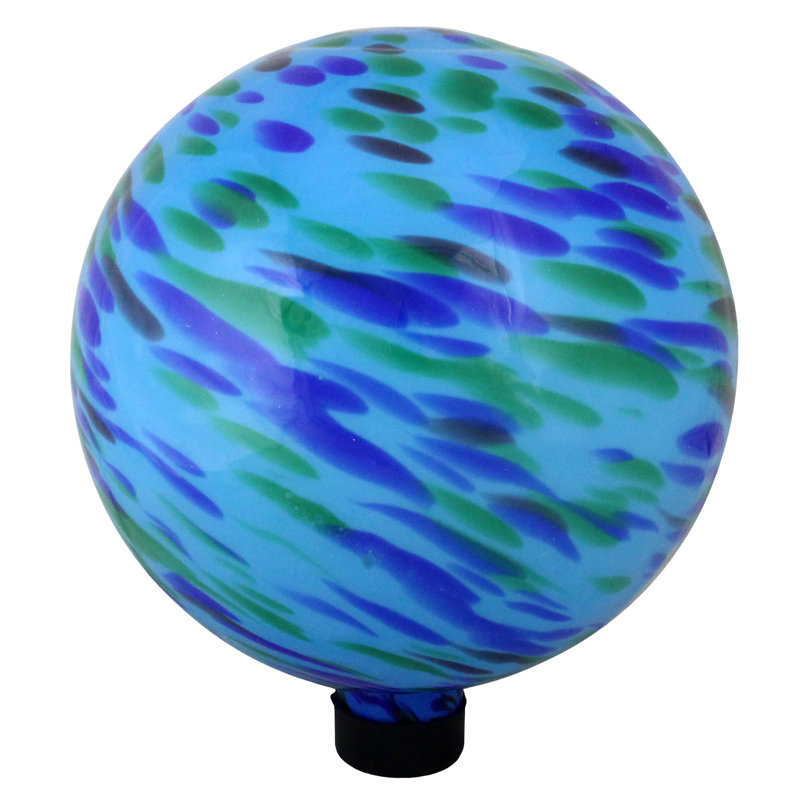 Balle de jardin 10 po, Bleu / Vert