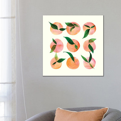 Watercolour Fruit by Modern Tropical - Wrapped Canvas Print