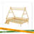 House Platform Bed With Stairs, Solid Wood Twin Bed Frame, Low Profile And Childlike Fun Design-379666935-379666928
