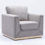 Chaise Valin, lin gris