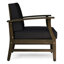 Fauteuil club gris foncé - bois avec une chaise au design sophistiqué et tendance-962038535-962038534