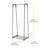GARMENT RACK W/SHELF