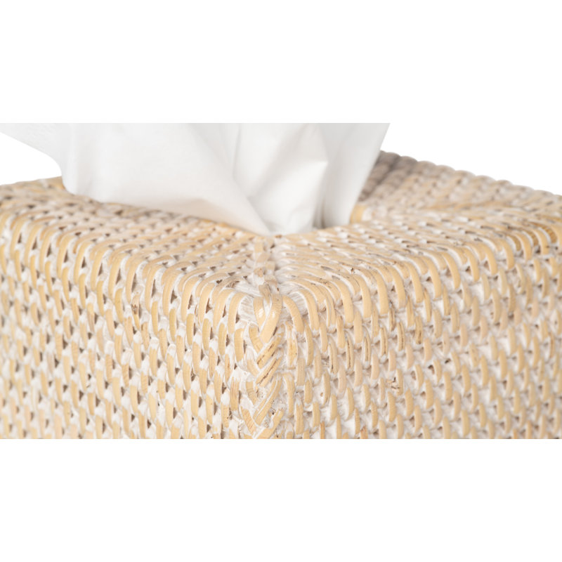 Bavan Tissue Box Cover, Latte