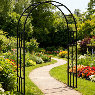 Garden Arbor Trellis,Steel Garden Arch Trellis,For Climbing Plants Roses Wisteria Vines,Flower Arch Wedding Arch Stand
